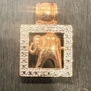 Vintage .925 Sterling Lucky Elephant Pendant